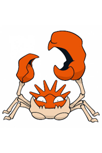 INOVATIX Set de 8 piese, autocolant Pokemon Kingler, INOVATIX®. 6 cm