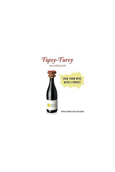 Robotime Topsy-Turvy - Wine Bottle Puzzle, Potato Puzzle, wood