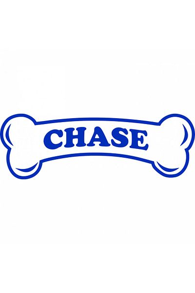 INOVATIX Set de 8 piese, autocolant cu logo-ul Chase al Patrulei Cățelușilor pe os, INOVATIX®. 6 cm