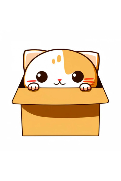 INOVATIX Σετ 8 τεμαχίων, Αυτοκόλλητο Δώρου Γατούλας, INOVATIX®. 6 εκ.