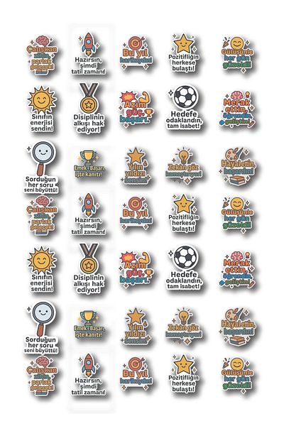 cakaybu 35 Pieces Student Pass Sticker Set – Motivational Labels |   Carne Gift for Teachers