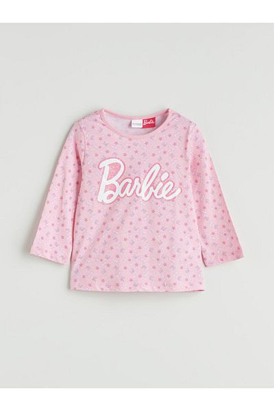 LC Waikiki Pink Printed Girl's Pajama Set