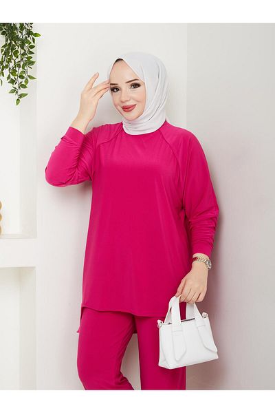 MODAMÜNASİP Our Very Stylish Alya Baggy Detailed Trousers Suit with the Most Beautiful Colors
