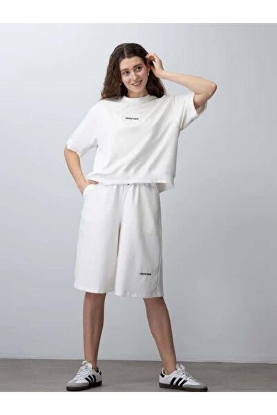 Zekids Girl's Cotton Design Oversize T-Shirt Shorts Set