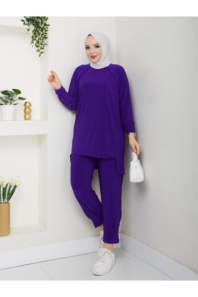 MODAMÜNASİP En Güzel Renkleriyle Çok Şık Alya Şalvar Detaylı Pantolonlu Takımımız