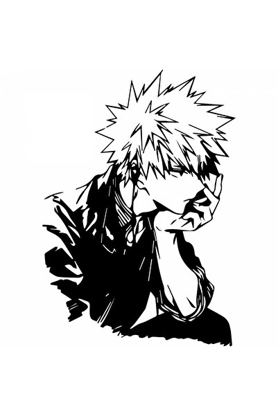 INOVATIX Set de 8 piese, autocolant My Hero Academia Katsuki Bakugo anime, IN...