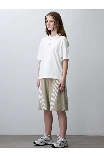 Zekids Girl's Striped Oversize Design Shorts Set