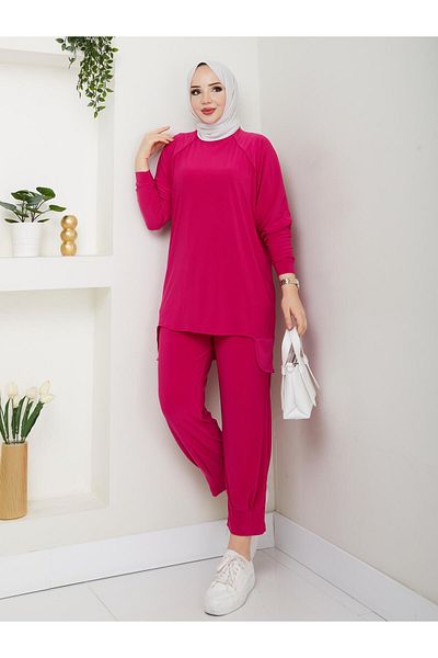 MODAMÜNASİP Our Very Stylish Alya Baggy Detailed Trousers Suit with the Most Beautiful Colors