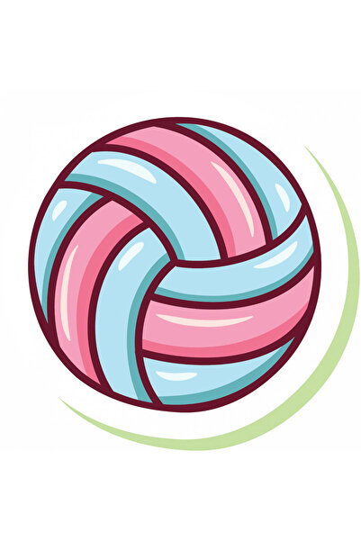 INOVATIX Set de 8 bucăți, autocolant minge volei, INOVATIX®. 6 cm