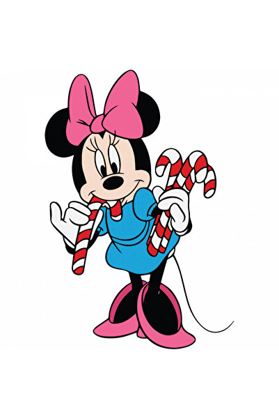 INOVATIX Set de 8 piese, autocolant Minnie Mouse cu acadea în gură, INOVATIX®...