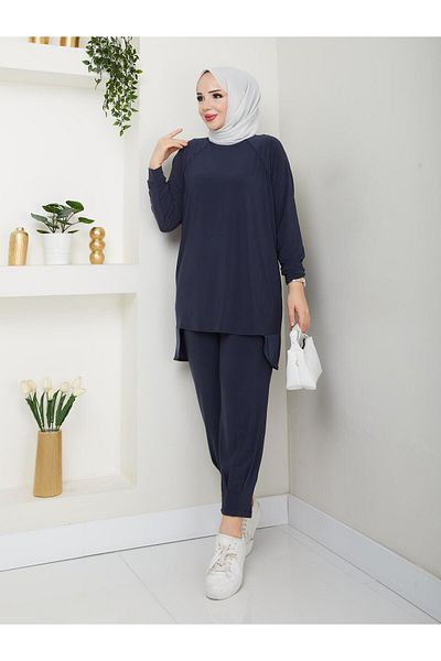 MODAMÜNASİP Our Very Stylish Alya Baggy Detailed Trousers Suit with the Most Beautiful Colors