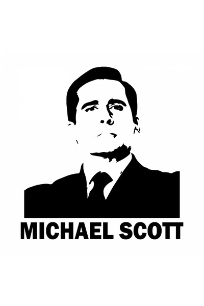INOVATIX Set de 8 piese, autocolant Michael Scott The Office, INOVATIX®. 6 cm