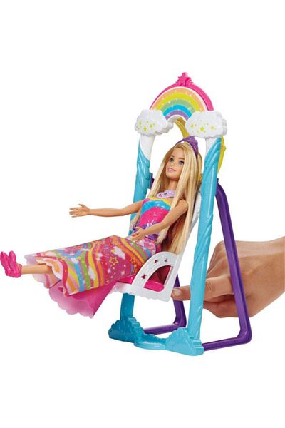 mattel Barbie Dreamtopia Doll, Royal Rainbow Swing