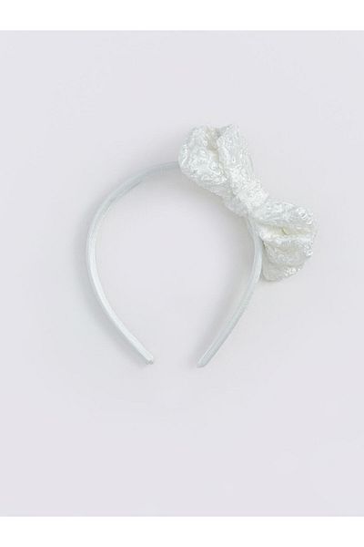 LC Waikiki Ecru Bow Detailed Baby Girl Crown