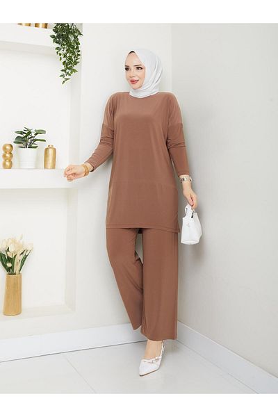 MODAMÜNASİP Our Wonderful New Season Fulya Pants Suit with Cross Detail on the Back