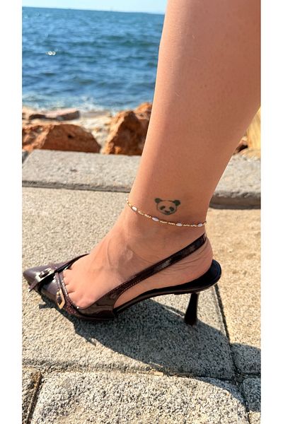 Moonjy Steel Gold "Vanilla Sky" Anklet