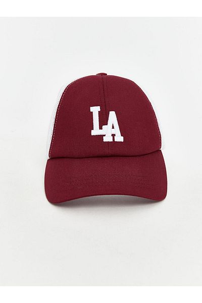 LC Waikiki Lcw Accessories Burgundy Los Angeles Embroidered Men's Cap Hat
