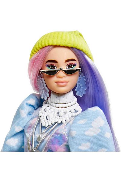 mattel Barbie Extra Style Doll - Beanie, with Sparkly Dress