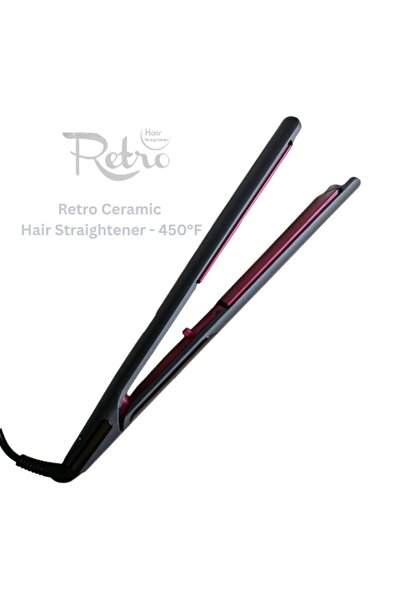 Retro Ceramic Hair Straightener - 450°F