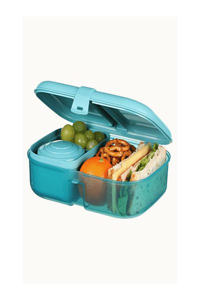 Sistema Freezer Safe BPA-Free Plastic Ribbon Lunch Box with Mini Bite