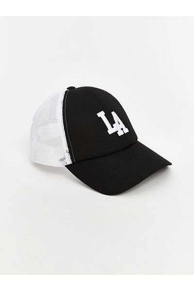 LC Waikiki Lcw Accessories Black Los Angeles Embroidered Men's Cap Hat