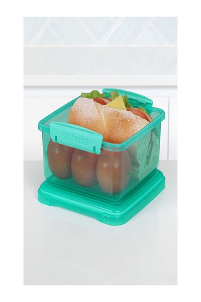 Sistema Freezer Safe BPA-Free Plastic Stackable Lunch Box
