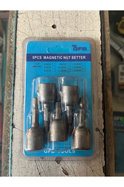 GFB مقبس صواميل مغناطيسي 11 ملم 5 قطع