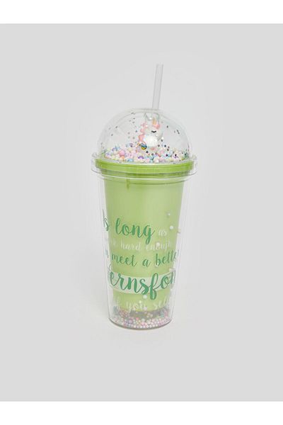 LC Waikiki Mixed Printed Glass with Straw