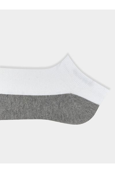 LC Waikiki Lcw Accessories Gray Color Block Booties Socks