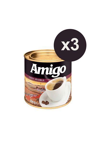 Amigo Coffee Instant 100 G X3pcs