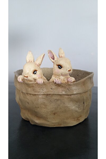 JELLY SEPETTE TAVŞANLAR SAKSI& SEPET& MEYVE SEPETİ