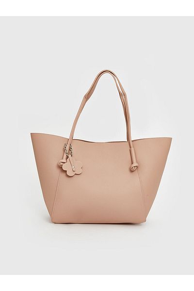 LC Waikiki Lcw Accessories Pink Leather Look Women's Shoulder Bag