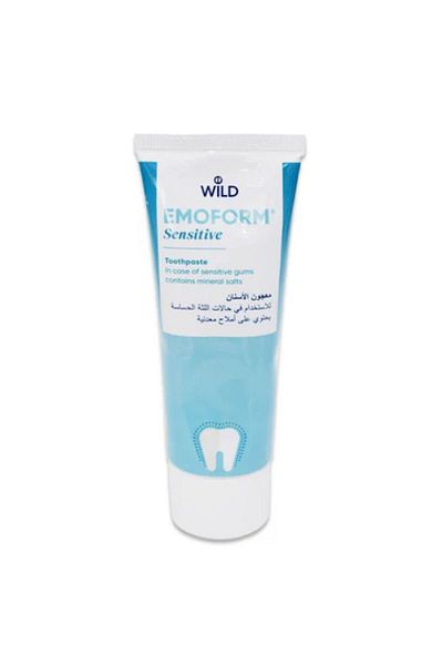 WILD Emoform T.p 75ml Sensitive New (1938) --- ايموفورم معجون اسنان 75مل للاسنان الحساسة