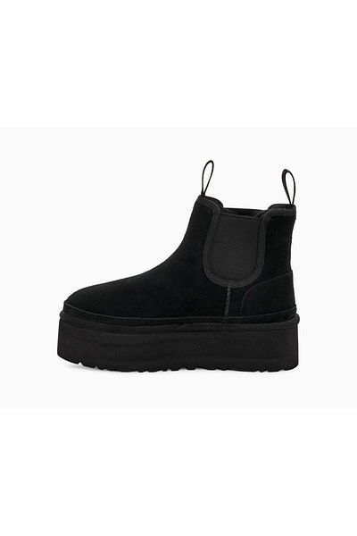 UGG Women's Boots, UGG, Neumel Platform Chelsea 1134526-BLK
