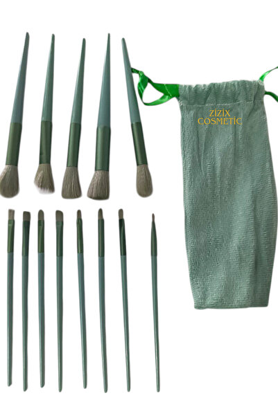 zizix مجموعة فرش مكياج مكونة من 13 قطعة مع حافظة خاصة