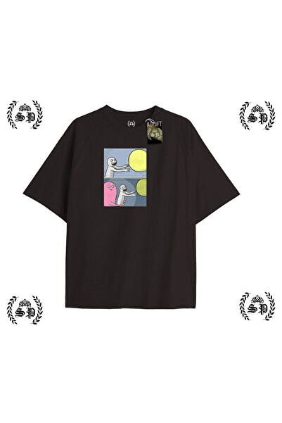 StartMore Y2K Funny Printed Black T-Shirt