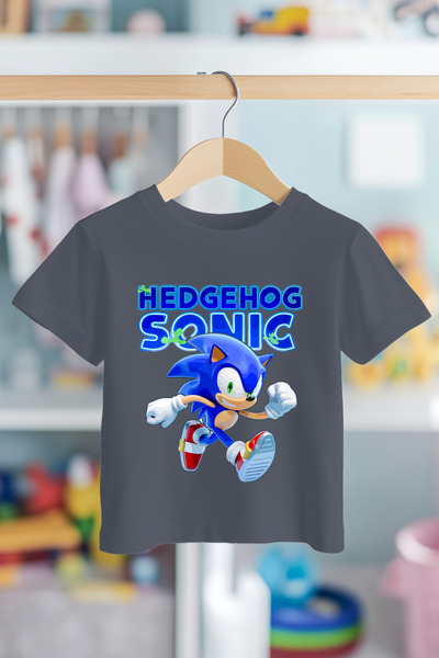 BookOrBook Majica za decu sa ježem Sonicom, 100% pamuk, vrhunski kvalitet (uz...