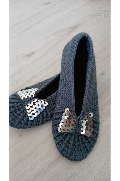 gg gençgirişimci Hand Knitted Daily Ballerina Women's Shoes Home Ballerina Home Shoes