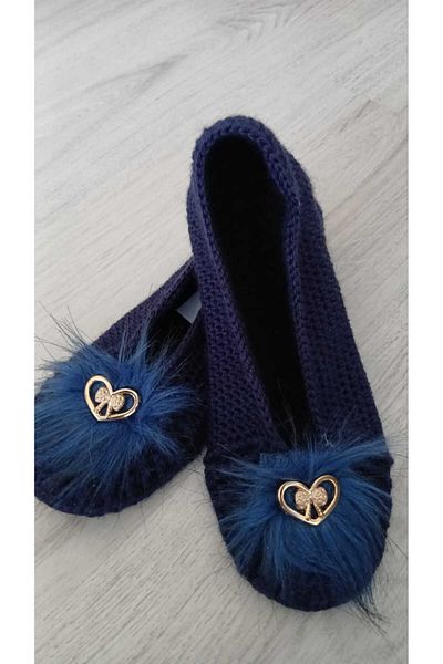 gg gençgirişimci Hand Knitted Daily Ballerina Women's Shoes Home Ballerina Home Shoes
