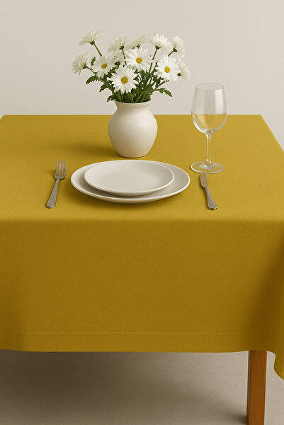 Luvora Home Κάλυμμα τραπεζιού Nova Series Λινό - Μουστάρδα