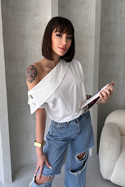 New Now ΠΟΥΚΑΜΙΣΟ ΣΧΕΔΙΑΣΜΟΥ ΑΜΑΝΙΚΟ ΜΕ ΛΕΠΤΟΜΕΡΗ ΣΤΑΥΡΟΛΑΙΜΟ