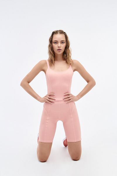 LOUXILOL High Waist Sports Shorts Suit