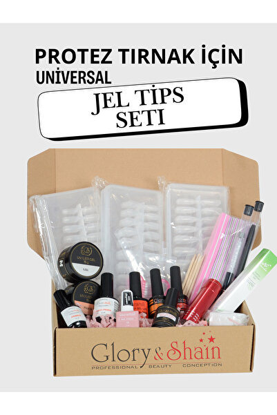 Glory&Shain Protez Tırnak Uzatma Jel Tips Seti