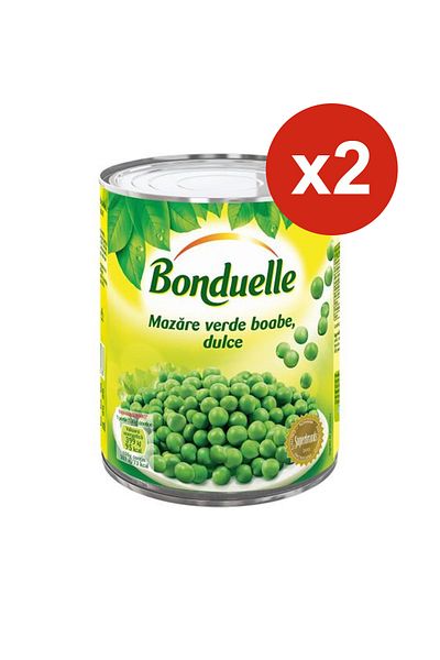 Bonduelle Green Peas Sweet 800g X2pcs
