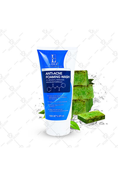 Lora Anti Acne Foaming Wash 8% Benzoyl Peroxide | غسول رغوي لعلاج حب الشباب ب...