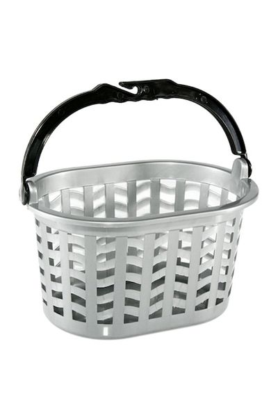 SyaMAG Suspended Plastic Basket, Zig-Zag Model, Grey and Black, 22x15x12cm