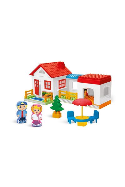 merland benvecocuk 03135 Single Story House Blocks 36 Pieces