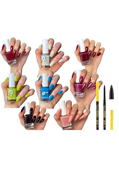 Pastel Oje New Summer 8 li 433-434-435-130-412-420-417-407+ Elite Kajal Göz K...