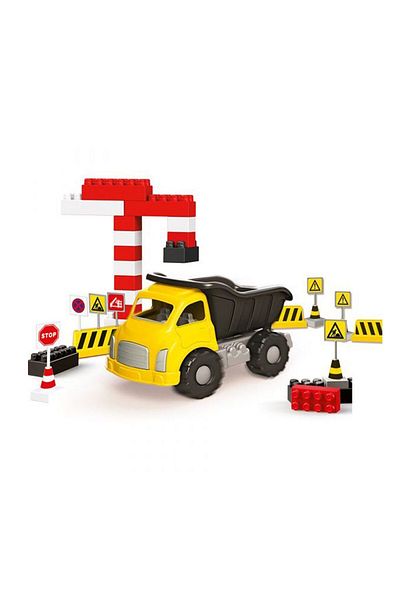merland benvecocuk 6045 Full, Jumbo Truck Traffic Set and Blocks
