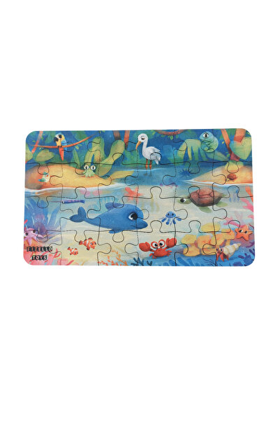 Fizello 6 Adet 24 Parça 12,5 x 21 cm Eğitici Ve Öğretici Ahşap Çocuk Puzzle & Yapboz Oyuncak Çerçevesiz